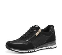 MARCO TOZZI Damen, Sneaker, Feel ME Fußbett,Wechselfußbett, weiches Innenfutter, Vegan, 2-23749-41, Zapatillas Bajas Mujer, Peine Negro, 38 EU