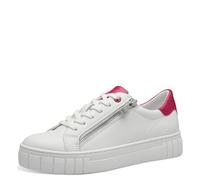 MARCO TOZZI Damen, Sneaker, Feel ME Fußbett,Wechselfußbett, weiches Innenfutter, Vegan, 2-23764-41, Zapatillas Bajas Mujer, Blanco y Rosa, 41 EU