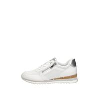 MARCO TOZZI Damen, Sneaker, Feel ME Fußbett,Wechselfußbett, weiches Innenfutter, Vegan, 2-23782-41, Zapatillas Bajas Mujer, Color Blanco, 36 EU