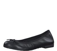 MARCO TOZZI Feel Me 2-22100-41-Bailarinas, Piel, Plantilla Suave, Bailarina Mujer, Negro, 36 EU