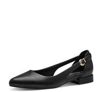 MARCO TOZZI Feel Me 2-22114-42-Bailarinas, Plantilla Suave y Forro Interior, Zapatos Tipo Ballet Mujer, Negro, 42 EU
