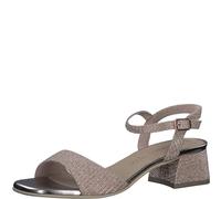 MARCO TOZZI Sandalias de tacón para Mujer, Plantilla Feel Me, Forro Interior Suave, 2-28331-42, talón, Rosa metálica, 39 EU