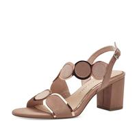 MARCO TOZZI Feel Me 2-28347-42 Sandalia con tacón para mujer, forro suave y vegano, Nude Comb, 39 EU