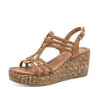 MARCO TOZZI Keilsandale 2-28383-46, Sandalias con cuña Mujer, coñac, 38 EU
