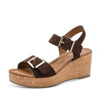 MARCO TOZZI Keilsandale 2-28389-44, Sandalias con cuña Mujer, marrón, 39 EU