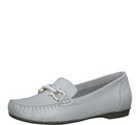 MARCO TOZZI Mocasín de Piel Suave Feel Me 2-24203-42 para Mujer, Blanco, 39 EU