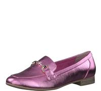 Marco Tozzi Mocasines para Mujer sin tacón en Piel sintética Elegante, Rosa Metalizado, 38 EU