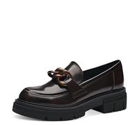 Marco Tozzi Mocasines para Mujer sin tacón Vegano con Plataforma, Cafe Brush, 38 EU