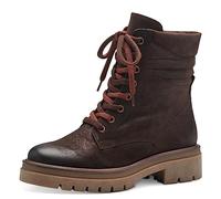 MARCO TOZZI Mujer 2-25292-41, Bota de Encaje Mujer, Cafe Nubuck, 38 EU