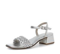 MARCO TOZZI Damen Sandale 2-28390-44, Sandalia Mujer, Plata, 37 EU