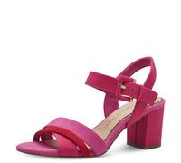 MARCO TOZZI Mujer Sandalias de Tacón Elegante Vegano, Pink Comb, 40 EU