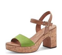 MARCO TOZZI Mujer Sandalias Tacón Plataforma Correa Ajustable, Apple Comb, 40 EU