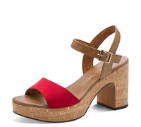 MARCO TOZZI Mujer Sandalias Tacón Plataforma Correa ajustable, Red Comb, 37 EU