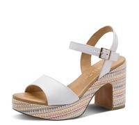 MARCO TOZZI Sandale 2-28008-42, Sandalia Mujer, Color Blanco, 40 EU