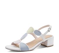 MARCO TOZZI Sandale 2-28231-44, Sandalia Mujer, Blanco Multicolor, 37 EU
