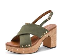 MARCO TOZZI Sandale 2-28366-46, Sandalia Mujer, Verde Oliva, 40 EU