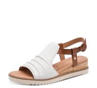 MARCO TOZZI Sandale 2-28706-46, Sandalia Mujer, Color Blanco, 38 EU