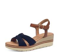 MARCO TOZZI Sandale 2-28722-44, Sandalia Mujer, Azul, 37 EU