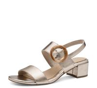MARCO TOZZI Sandale mit Absatz 2-28219-44, Sandalia con talón Mujer, Platino, 39 EU