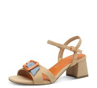 MARCO TOZZI Sandale mit Absatz 2-28387-44, Sandalia con talón Mujer, Beige, 40 EU