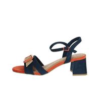 MARCO TOZZI Sandale mit Absatz 2-28387-44, Sandalia con talón Mujer, Azul, 38 EU