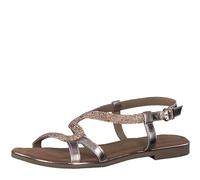 MARCO TOZZI Sandalia de tacón para Mujer de Piel 2-28143-42, talón, Rose Met Comb, 38 EU