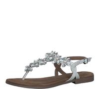 MARCO TOZZI Sandalia de tacón para Mujer de Piel 2-28148-42, Color Blanco, 37 EU