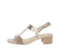 MARCO TOZZI Sandalia de tacón para Mujer con Plantilla Suave Feel Me Vegan 2-28230-42, talón, Nude Comb, 39 EU