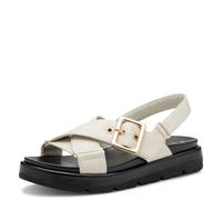 MARCO TOZZI Sandale 2-28408-44, Sandalia Mujer, Crema, 41 EU