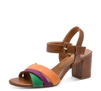 Marco Tozzi Sandalia para mujer 2-28325-44, color coñac multi, 40 EU