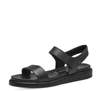 MARCO TOZZI Sandalia para Mujer, Piel, Plantilla Feel Me, Forro Interior Suave, 2-28414-42, talón, Negro, 37 EU