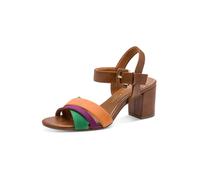 MARCO TOZZI Sandalias con hebilla cognac / verde hierba / lila / langosta 38 cognac / verde hierba / lila / langosta