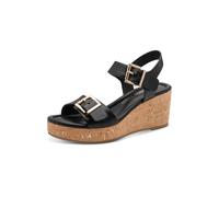 MARCO TOZZI Keilsandale 2-28389-44, Sandalias con cuña Mujer, Negro, 37 EU