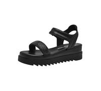 MARCO TOZZI Sandalias de cuña para Mujer, Plantilla Feel Me, Forro Interior Suave, 2-28708-42, Peine Negro, 38 EU