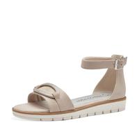 MARCO TOZZI Sandalias de cuña para Mujer, Plantilla Feel Me, Forro Interior Suave, Vegana, 2-28603-42, Dune, 40 EU