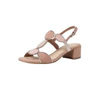 Marco Tozzi Sandalias de tacón con Correa Ajustable para Mujer Vegan, Nude Comb, 40 EU