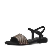 MARCO TOZZI Sandalias de tacón para Mujer, Plantilla Feel Me, Forro Interior Suave, 2-28101-42, talón, Peine Negro, 37 EU