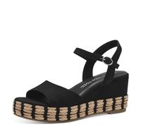 MARCO TOZZI Sandalias de tacón para Mujer, Plantilla Feel Me, Forro Interior Suave, 2-28395-42, talón, Negro, 40 EU