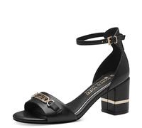 MARCO TOZZI Sandalias para Mujer by Gmk, Plantilla Feel Me, Forro Interior Suave, 2-88305-42, talón, Negro, 37 EU