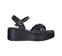 Marco Tozzi - Sandalias planas negras para mujeres - Shoes - Mujer - Negro - 39 EU -