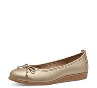 MARCO TOZZI Damen Ballerinas 2-22120-44, Zapatos Tipo Ballet Mujer, Dorado, 38 EU