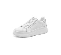 MARCO TOZZI Sneaker 2-23794-46, Zapatillas Mujer, Blanco y Plateado, 40 EU