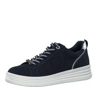MARCO TOZZI Zapatillas Deportivas para Mujer, Suave Feel Me, Plantilla Intercambiable, 2-23706-42, Azul Marino, 37 EU