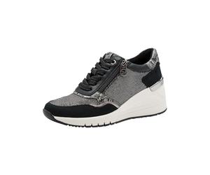 MARCO TOZZI Zapatillas para Mujer by Guido Maria Kretschmer 2-83703-45, Black Comb, Talla 39 EU, Peine Negro, 39 EU