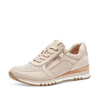 Marco Tozzi Zapatillas Planas con Cremallera Veganas para Mujer, Dune Comb, 41 EU