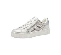 MARCO TOZZI Zapatillas Planas con Cremallera Veganas para Mujer, Lt Grey Comb, 40 EU