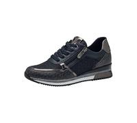 MARCO TOZZI Zapatillas Planas para Mujer, con Cordones, Tiempo Libre, Azul1, 37 EU