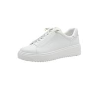MARCO TOZZI Zapatillas Planas para Mujer, con Plantilla Intercambiable, Tiempo Libre, Blanco, 39 EU