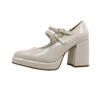 MARCO TOZZI Zapatos de tacón para Mujer, Plantilla Feel Me, Forro Interior Suave, 2-24405-42, Bomba, Patente Crema, 40 EU