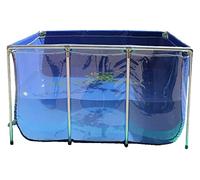 Marco transparente para estanque de peces, acuario interior con válvula de drenaje, fuente de agua independiente para jardín, para piscicultura, piscina grande de 200 x 140 x 61 cm